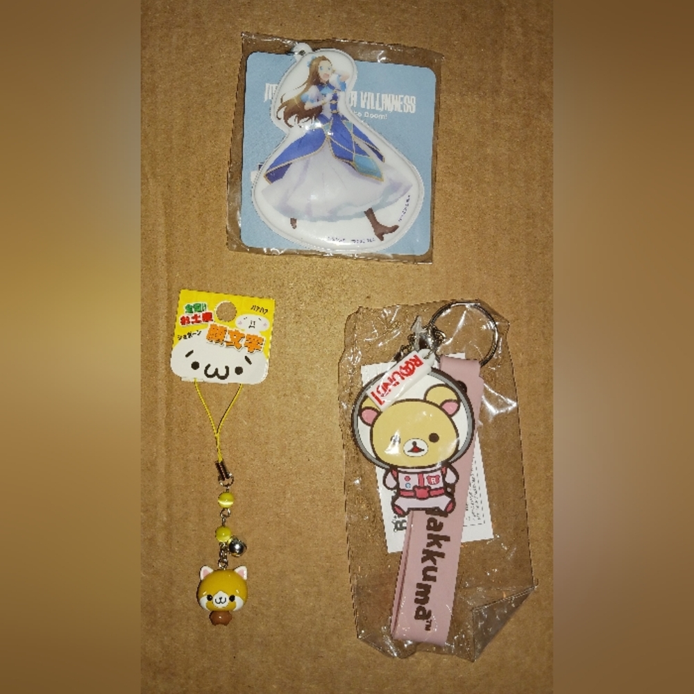 Japanese-y Supercute Keychain, Phone Dangle Set!